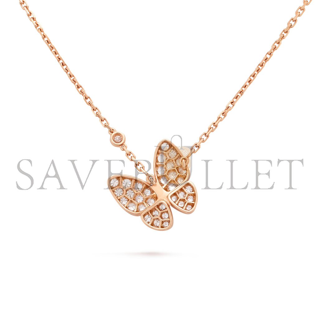 V*N CL*F arpels two butterfly pendant vcaro3f500